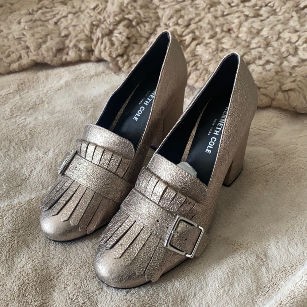 Silver Mary Jane Pump